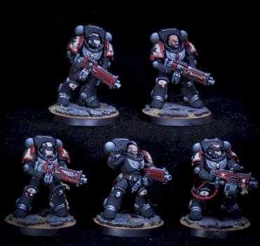 Black Templars primaris heavy Intercessors squad by El Sabel