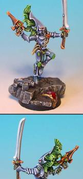 Eldar Howling Banshee on sculpted base by Wappellious