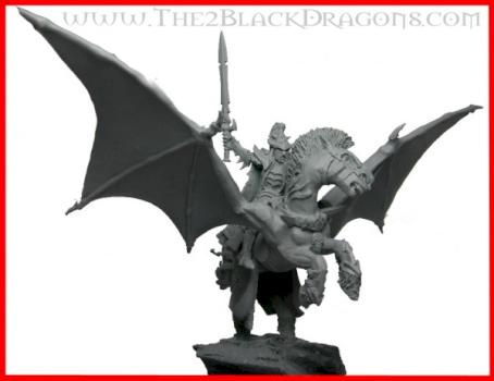 Warhammer fantasy Dunkelelfen Dark elves Pegasus Lord by The 2 Black Dragons