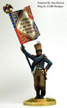 French Officer with Flag 40mm by JimBowen