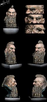 Asgrim Dwarf - Bust scale 1/10 - (2016) by bapfometh