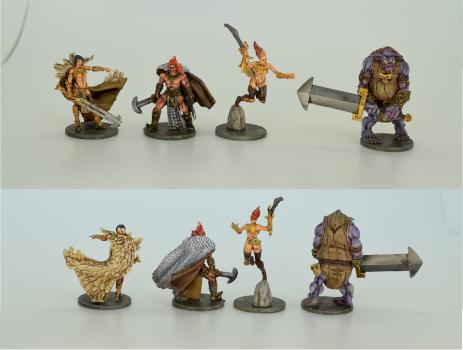 Zombicide Black Plague: Undraal, Konrad, Arnwal, and Skoll Hand painted by BiggiesMinis by Biggiesminis