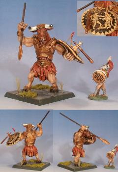 Minotaur with Spear and Shield by Hawthorn67