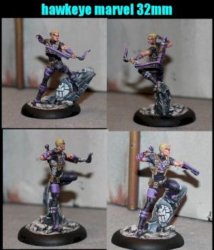 HAWKEYE MARVEL 32mm MINI by yanou