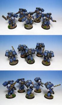 Ultramarine Assault Squad by Wickedcarrot