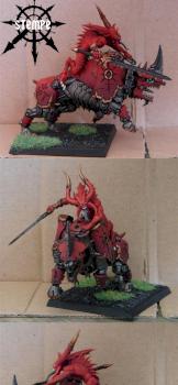 Detail shot: Bloodcrusher of Khorne by Stempe