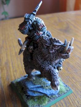 Waaaghboss on Boar by Grimgolks