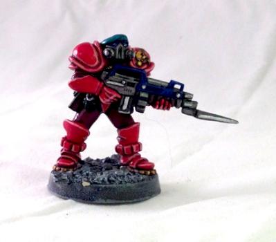 Warzone Blood Beret with Gun by burbidge