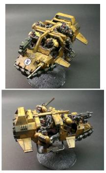 Imperial Fists Landspeeder Storm by Corbulo