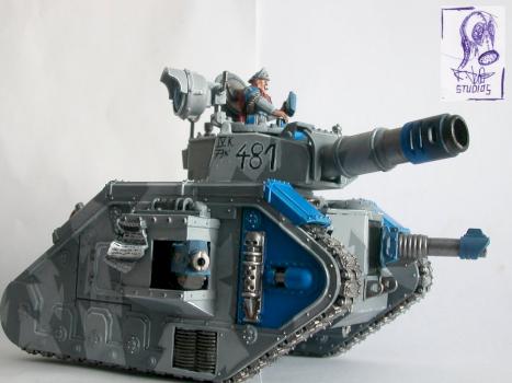 Leman Russ with tank ace Pask by brother_Klont