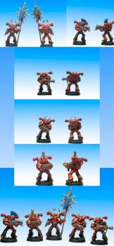 chaos space marines group of 5 by miniDrake