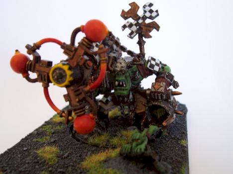 Ork Big Mek with Shokk Attack Gun by chivas