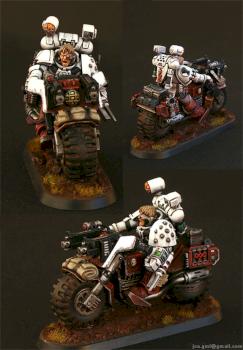 Sanguinary Priest on Bike, Apothecary by Johnnyhorse