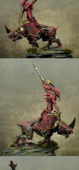 Herold of Khorne on Juggernaut by Shub-Niggurath