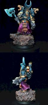 Chaos Space Marine Sorcerer with Force Axe by bane3d