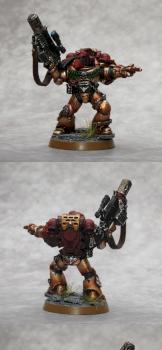 Space Marines Red Templars Sternguard Veteran #1 by gimiak