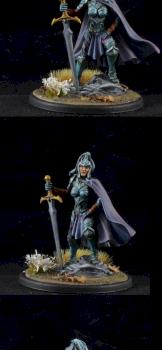 Female Warrior with Two-Handed Sword from Dark Sword Miniatures by BigBeefyProductions