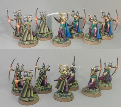 Elrond's Elves from Rivedell LoTR with elves bows by Arekarkadiusz