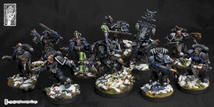 Space Wolves Grey Hunters by Manu Miniatures