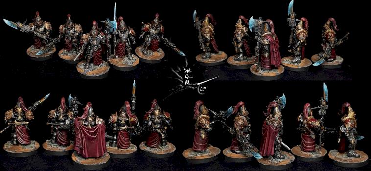 Adeptus Custodes Wardens as Shadowkeepers Warhammer 40K Commission by CroWarGamePainting