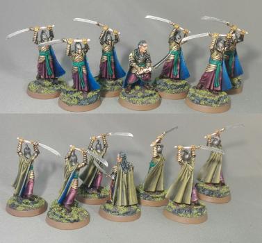 Elrond's Elves from Rivedell LoTR with elves blades by Arekarkadiusz