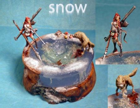 petit chaperon rouge/Caperucita Roja /tale of war miniatures by snow