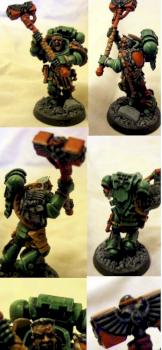 games day mini. space marine commander by soupoftheday