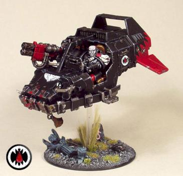 FLESH EATERS Landspeeder, front 1 by Chaplain Desmodus