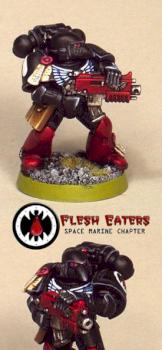 Flesh Eaters tactical marine by Chaplain Desmodus