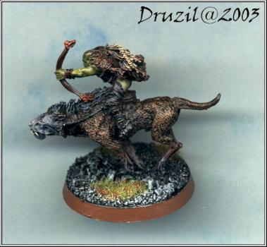 LotR Warg Rider - HdR Wargreiter by Druzil