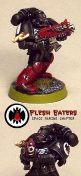 Flesh Eaters tactical marine by Chaplain Desmodus