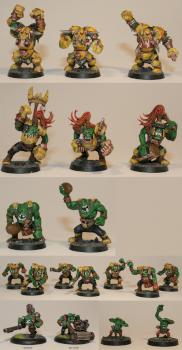 ork blood bowl team by Bruud