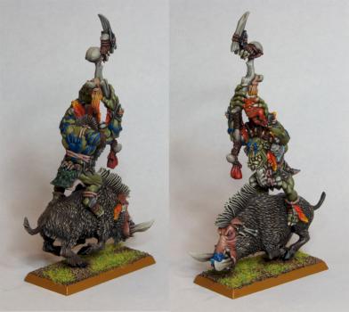 Savage Orc Shaman on Boar by Malekyth