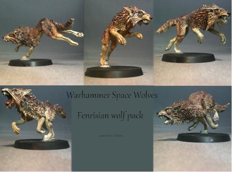 Warhammer space wolves fenrisian wolf pack(full set) by Violettra