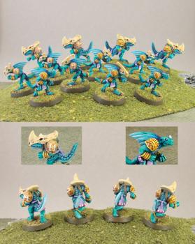 Blood Bowl Lizardman Team by Shades