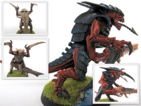 Tyranid Warrior Before and After by regeneral