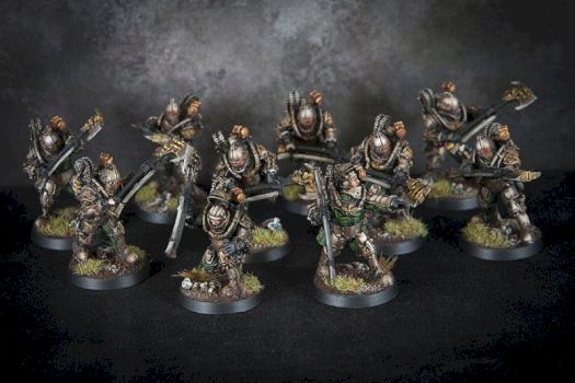 Solar Auxilia with power weapons by paintordieminiatures