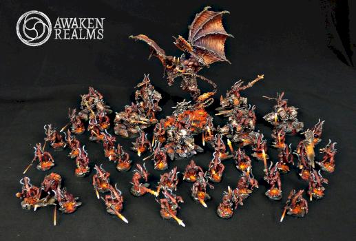 Chaos Daemons Khorne Army by Awaken Realms