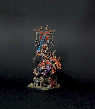 KHORNE LORD on DAEMONIC STEED by siny lemur