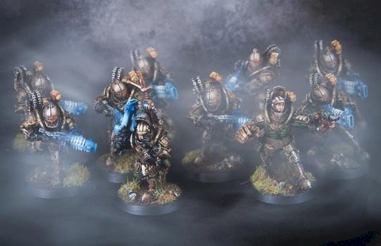 Solar Auxilia with power weapons by paintordieminiatures