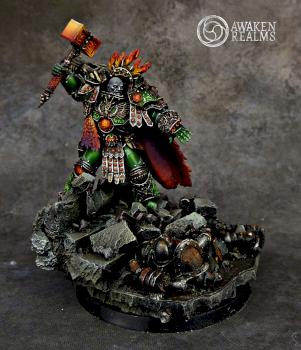 Horus Heresy Salamanders Primarch Vulkan by Awaken Realms