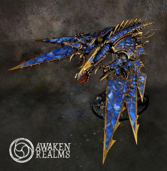 Chaos Space Marines Tzeentch Heldrake by Awaken Realms