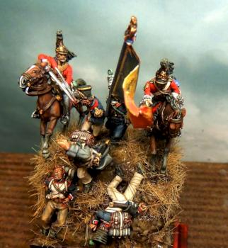 28 mm Perry Bros Waterloo vignette by Thau