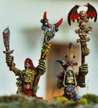 Goblin shamans : OrtH and Fazoun by Marc Spadalkine