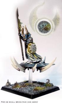 Tzeentch Lord on flying disc by Cenobyte