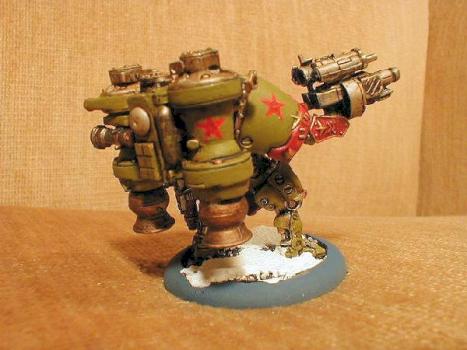 Warmachine Khador Kapitan Conversion REAR view by moonwhim