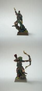 Wood elves: wood elf hero with bow by aman