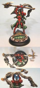 Khador Kommander Sorscha by green stuff