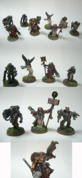 Grey Knights Daemonhunter Inquisitor Lord Coteaz and retinue by aman