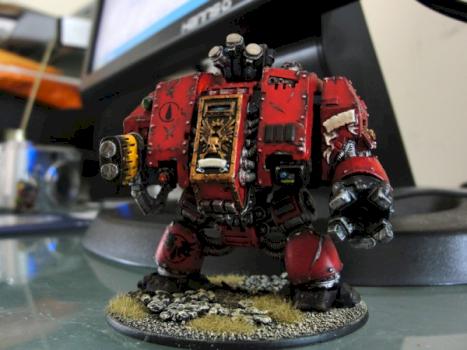 Blood angels metal dreadnaught by languin